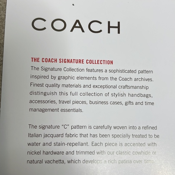 NWOT Brown American Classic Leather/Suede Convertible COACH Bag - Picture 10 of 14